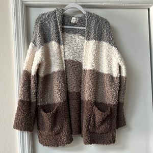 Hippie Rose super soft hooded cardigan, EUC